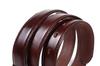 STCRAFT Tochigi Leather Belt for Men - Leather Business Belt with a Glossy Finish, Casual Style, Adjustable Size, Made In Japan (Brown)