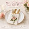 Vintage Rose Floral Paper Napkins 20Pcs 2-Ply Table Napkins for Party Wedding Tea Time Decor