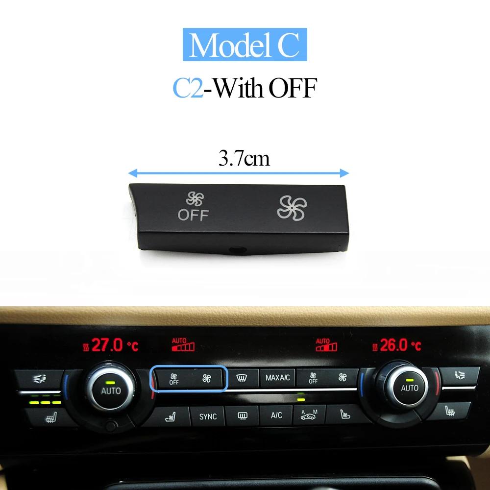 For BMW 5GT 5 6 7 Series F01 F02 F06 F07 F10 F11 F12 F18 Air Conditioning Fan Wind Volume AC Control Switch Button Cap Cover