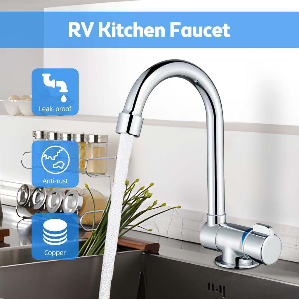 Rubinetto Miscelatore Per Lavabo Cromato – 1 Foro Con Scarico E Tubi G1/2 – Design A Leva