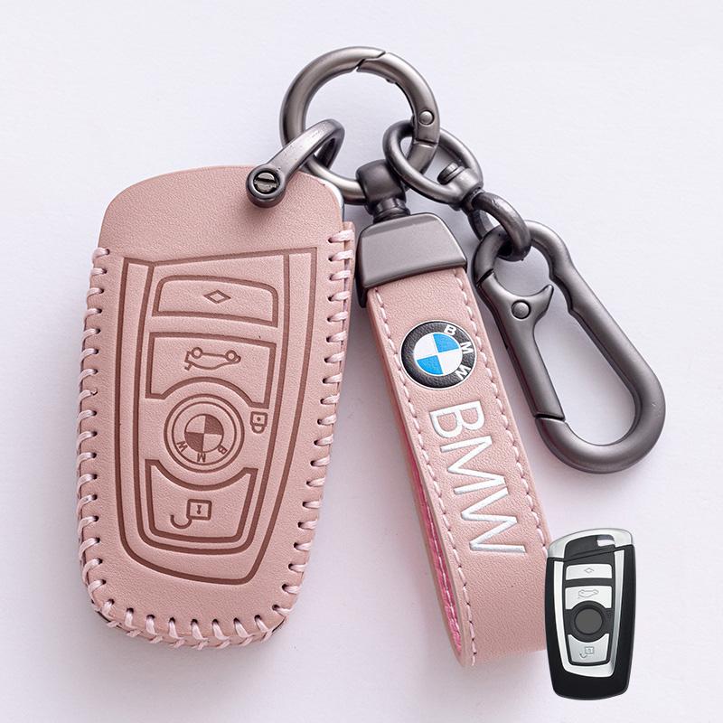 AXNX2 Fashion Leather Car Remote Key Case Cover For BMW 1 2 3 4 5 6 Series X1 X3 X4 X5 X6 F36 F25 F26 F30 F34 F10 F07 F20 Z10 F15 F16