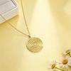 1PC Fashion Geometry Vortex Circular Necklace Stainless Steel Hip Hop Spiral Circular Men's Neck Chain Valentine's Day Gift