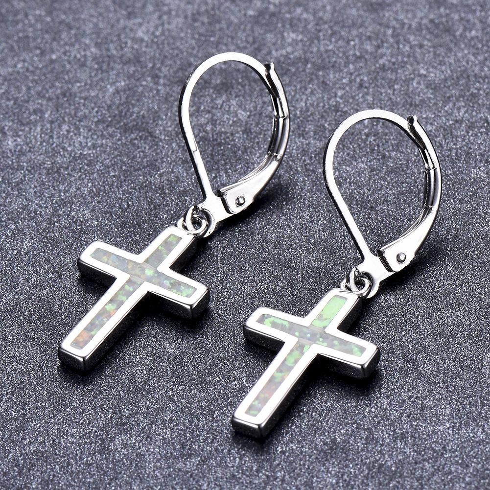 Earrings with A High End Feel Cross Shaped Ear Buckles Womens Simple Earrings Accessories