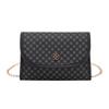 Simple chain small bag, new contrasting color women's bag, shoulder messenger bag, fashionable printed small square bag.