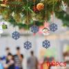 100Pcs Wood Snowflake Embellishments Christmas DIY Gifts 3cm Decor Crafts Slices