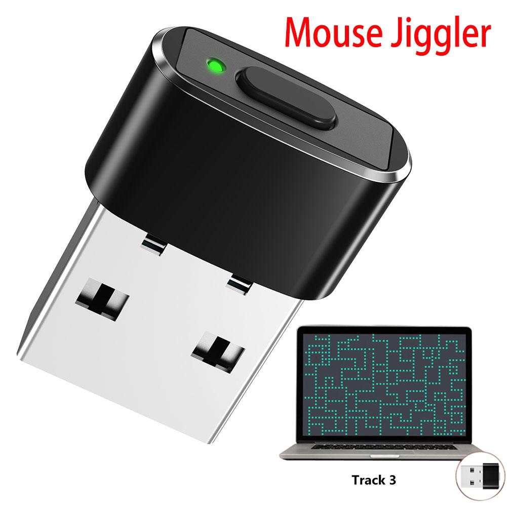 Mouse Jiggler Undetectable Automatic Mover USB Port Shaker Wiggler for PC Laptop Keeps Computer Awake Simulate Mouse Movement