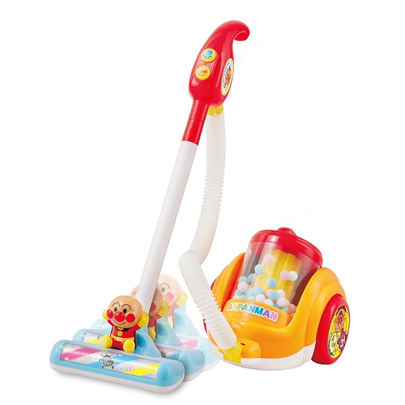 AGATSUMA Anpanman s Fun Cleaning! 2-Way Talking Vacuum Cleaner [2023] (Recommended age: 3 years and up)