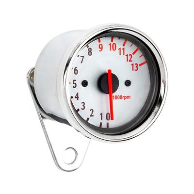 Edelstahl Tacho Motorrad Tachometer Motorrad Zubehör 13000 U/min Zähler mit LED-Hintergrundbeleuchtung Einfache Installation