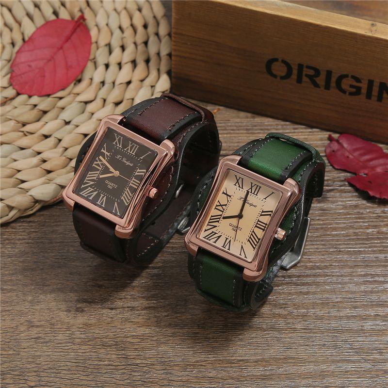 

Новые модные женские квадратные часы с ремешком в стиле ретро