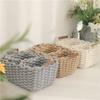 Nordic Style Handmade Cotton Rope Woven Storage Basket Sundries Clothing Cosmetic Organizer Book Toy Desktop Storages