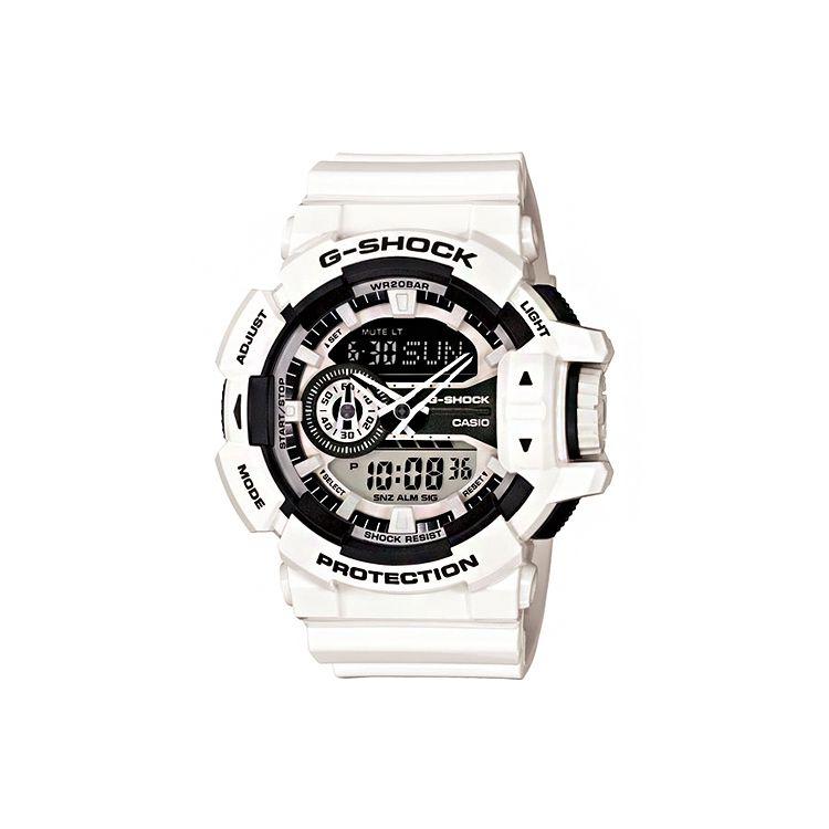 

Casio G-Shock Youth Series White Samurai Panda Color Sports Waterproof Fashion Quartz Movement Resin Strap Men watches GA-400-7ADR White Strap