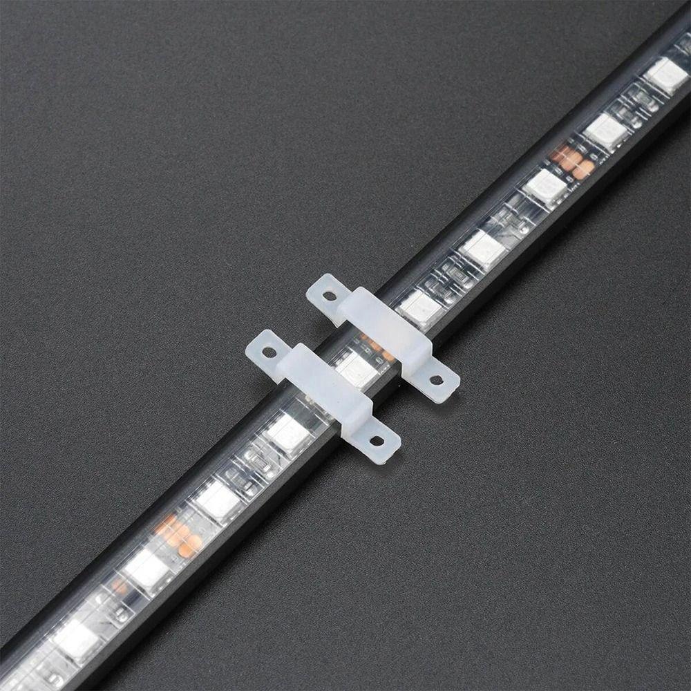 100pcs Silicone LED Strip Fix Clips No Shading LED Strip Mounting Brackets  Strip Light Fixing