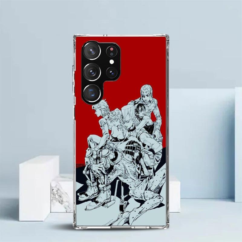 JoJo's Bizarre Adventure Golden Wind Handyhülle Für Samsung Galaxy S24 S25 Edge S26 Ultra S22 S23 Plus S21 + S20 FE Weiche TPU Rückseite