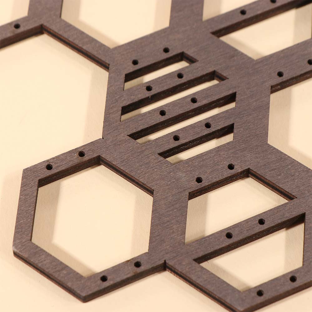 Wooden Earrings Display Stand Wall Mounted Jewelry Organizer  Women Girls