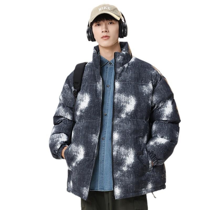 Herren neuer Winter koreanischer Stil Mode lässig Allround lockere Baumwolljacke Herren Batik Brotjacke Herren- und Damen-Gleichstil Baumwolljacke