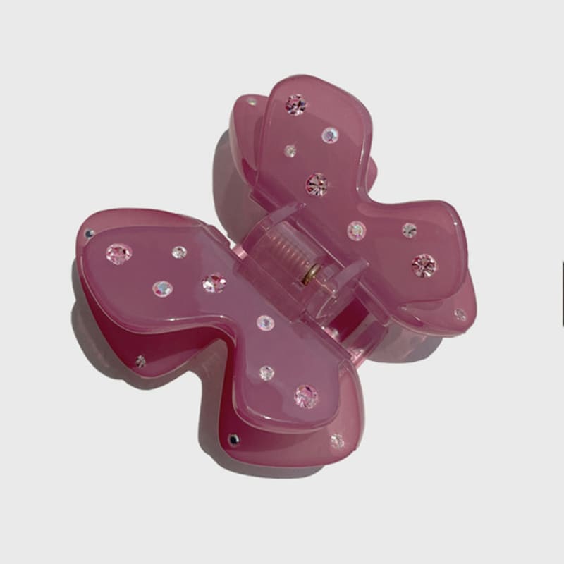 

Jean Paul Clarisse Austrian Crystal Color Butterfly Clip-L LFSA0629 gray