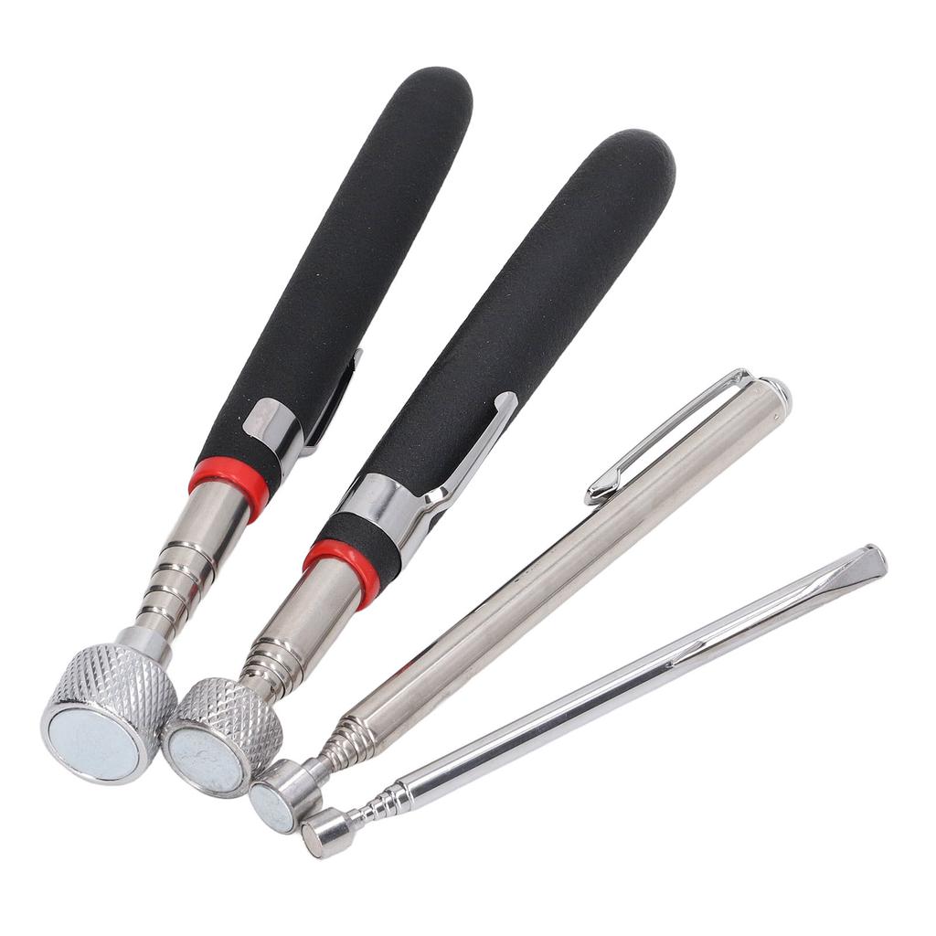 4 Pcs Magnetic Pickup Tool Set 1.5lb 3lb 10lb 15lb Strong Suction Shockproof Telescoping Magnetic Pick Up Stick