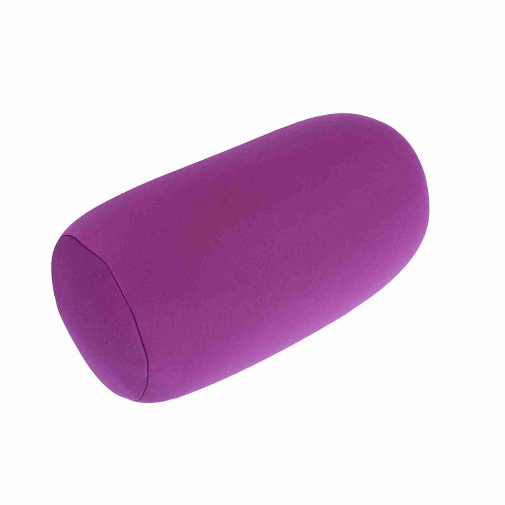 Micro Mini Microbead Back Cushion Roll Throw Pillow Travel Home Sleeping Comfortable Purple