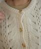 Wioe Heart Button Crochet Cardigan_Ivory