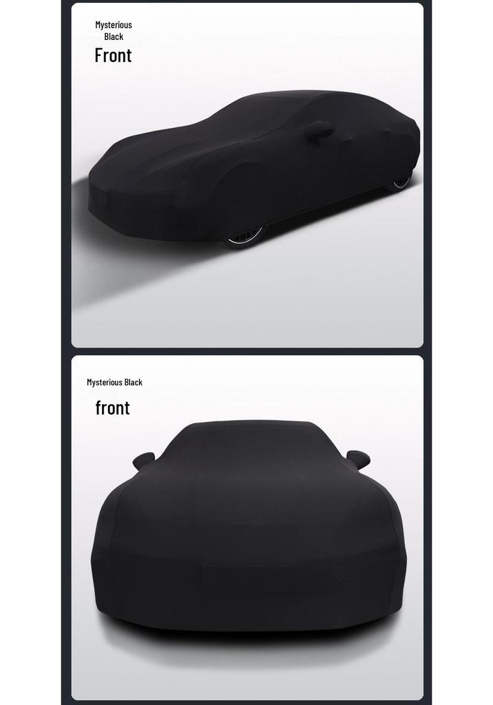Housse de voiture universelle en tissu rouge extensible pour Salon Auto Show Dévoilement