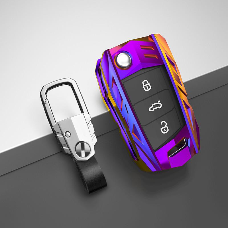 Car Key Case Cover for Volkswagen VW Golf 7 Gti Mk7 R Touran Skoda Octavia 3 Superb Karoq Kodiaq Seat Leon Mk3 Ateca Accessories