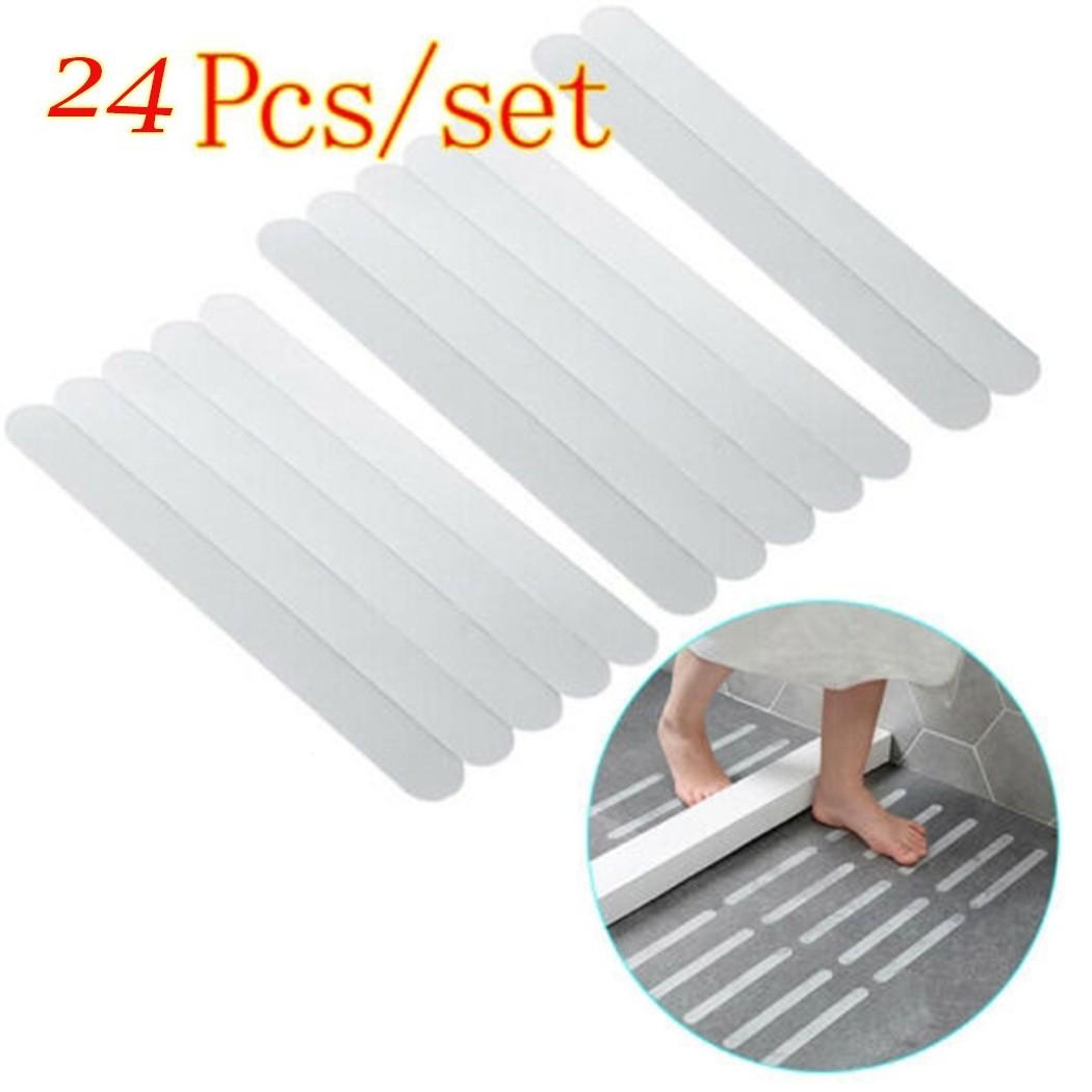 

12/24 Противоскользящие наклейки для ванны, Нескользящие полоски для душа, Накладка, Лента безопасности для пола 24pcs