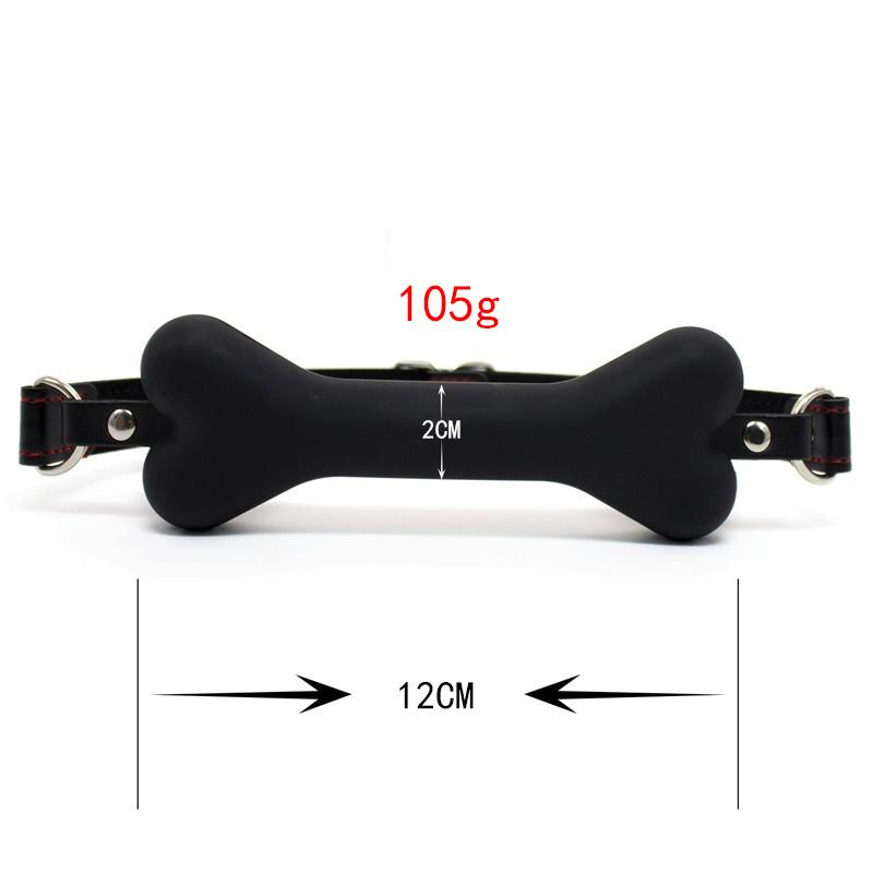 Mundknebel, Spielzeug für Erwachsene, Silikon, Knebelstab, verstellbar, Spiele für Erwachsene, Flirten, Sexspielzeug, Hundeknochenknebel, Fetisch, Sexspielzeug, Valentinstag