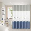 LIEI Waterproof Anti-mildew Shower Curtain Set