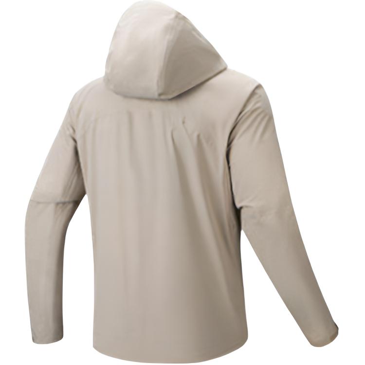 Anta Versatile Hooded Zipper Hard Shell Casual Windproof Warm Waterproof Jacket Men Jackets 152547624-1