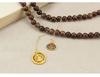 Chinese Style Wenge Gourd Women's Necklace - Versatile Diagonal Back Chain Accessory