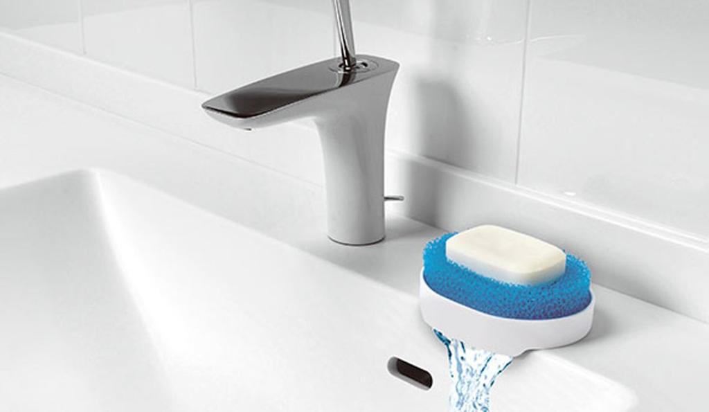 Marna Draining Sponge Soap White W592W Dish,