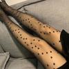 Women Sexy Tight Star Print Seamless-Pantyhose Stockings No-snagging Hose Sexy Lingerie-Patterned Tight Black White