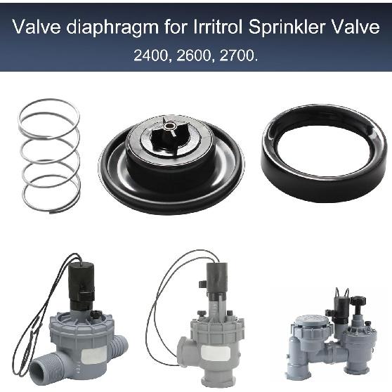 Replacement Valve Diaphragm Assy, 100236 for Irritrol Sprinkler Valve 2400, 2600 and 2700DPR, 3/4" - 1"