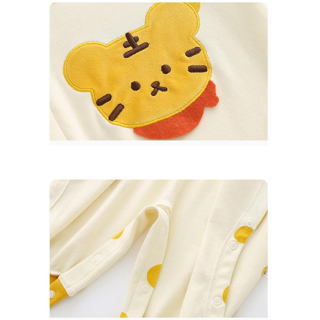 Boys Baseball Winter Autumn Long Sleeve Baby Clothes Newborn Underwear Romper Jumpsuit Baby Clothes Front Opening Baby Romper Jumpsuit 01 A [GORBAST]