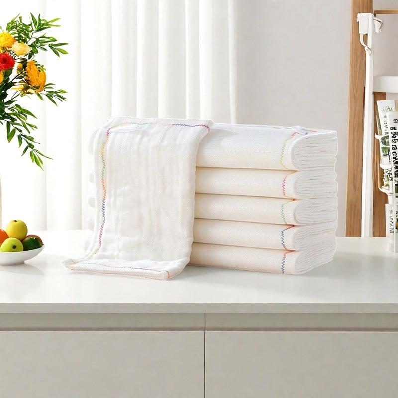 Rainbow Oil-Repellent Lint-Free Kitchen Wipes, Easy-to-Clean Dishwashing Cloths