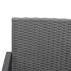 Vidaxl 5-Cz. Garden Furniture Set, Cushions, Dark Grey, PP Rattan