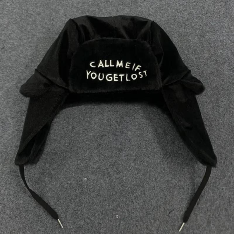 Winter trendiger Retro-Stil Plüsch-Radhut mit Wärme und Ohrenschutz zum Skifahren