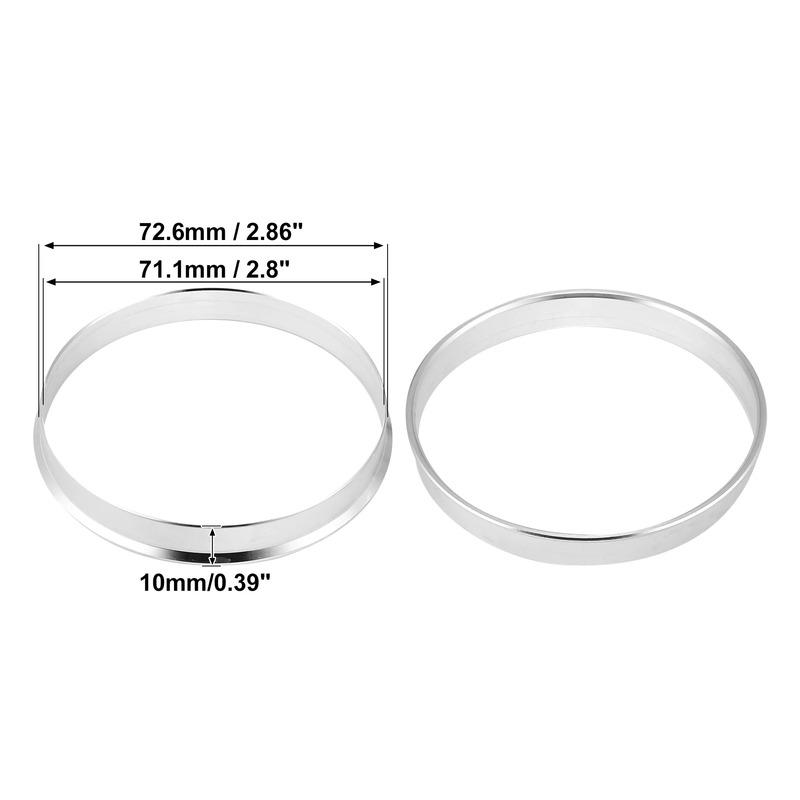4pcs OD 56.1 57.1 60.1 63.1 64.1mm To ID 54.1 56.1 56.6 57.1mmCar Tire Centering Hub Centric Rings Wheel Bore Center