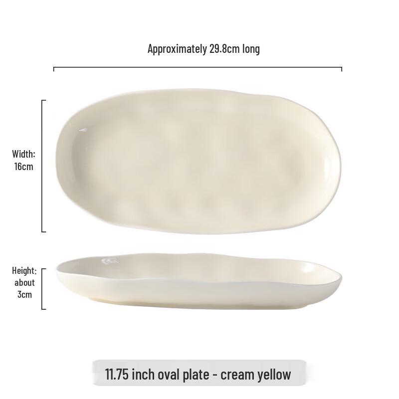 Zhi Shi Nordic Hand-Pinched Ceramic Fish Plate