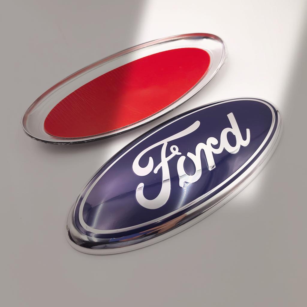 AJF1 forFord Fiat Car Front Hood Emblem Bonnet Badge Rear Trunk Badge Car Front Hood Bonnet Badge 223x90mm Rear Trunk Emblem