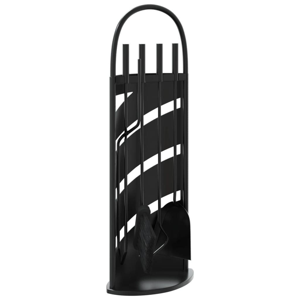 Vidaxl 5-Częściowy Zestaw Akcesoriów Do Kominka, 23X15X66 Cm, Stal