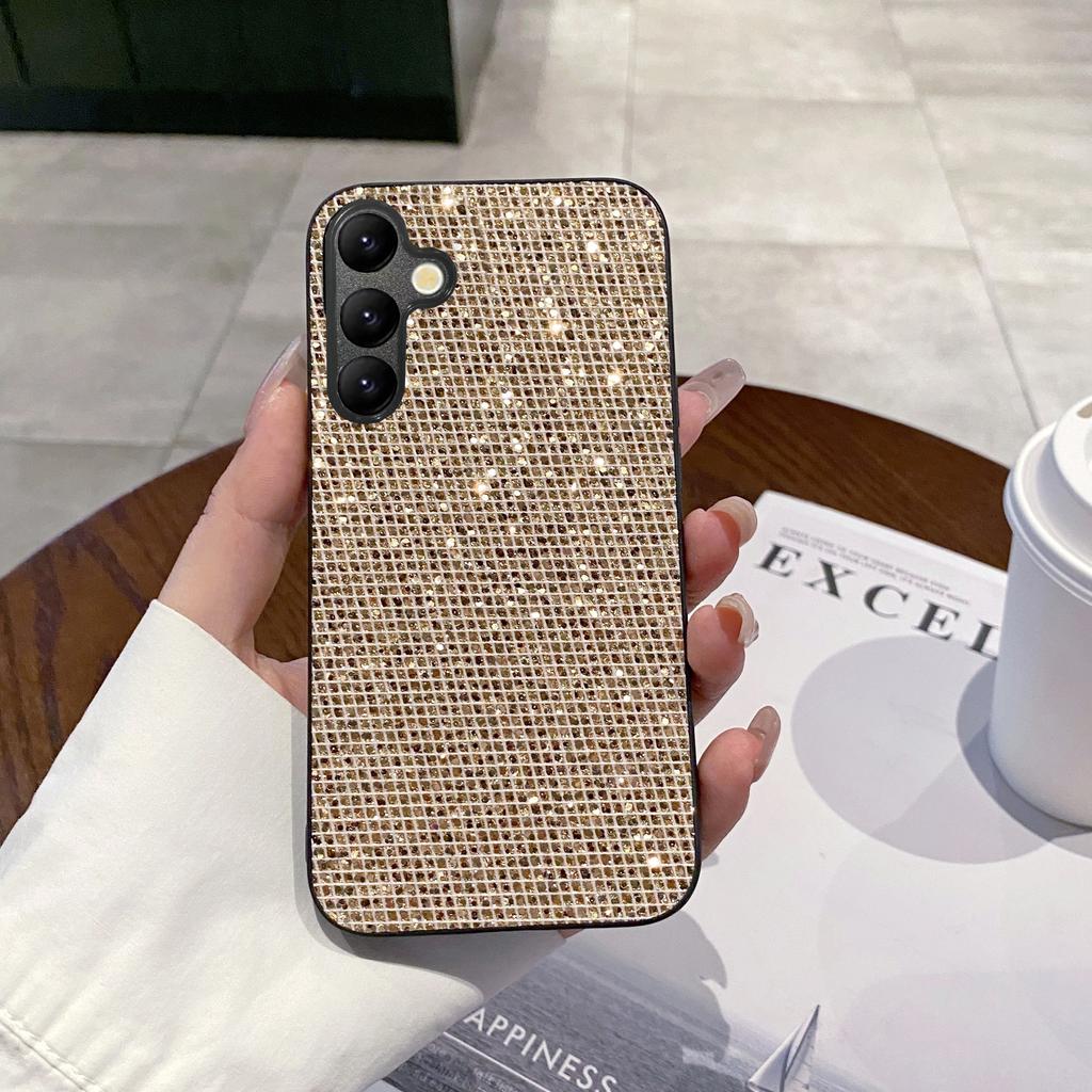 Luxuriöses glänzendes buntes Gittermuster Mode Handyhülle für Samsung Galaxy A14 A15 A16 A17 A37 A35 A36 A57 A55 A56 A73 TPU Hülle