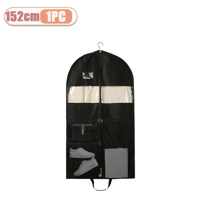 

1 шт. Чехол для одежды, Пылезащитный чехол, Сумки для хранения, Нетканый материал, Складной, Защитный чехол для пальто и костюма, Подвесные сумки для хранения, Органайзер для домашнего гардероба