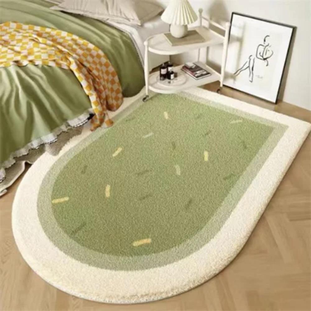 Cream Style Rugs for Bedroom Thick Plush Living Room Decoration Anti-slip Carpet Fluffy Soft Bedside Rug Home Washable Floor Mat