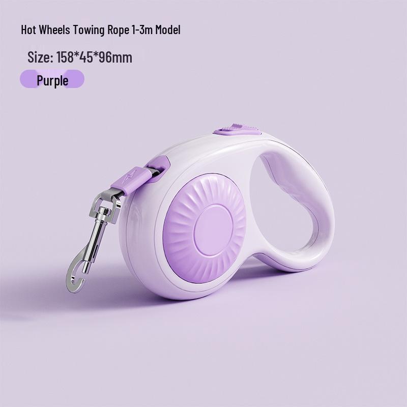 Pet Retractable Leash: Automatic Dog & Cat Walking Rope with Hot Wheels Design
