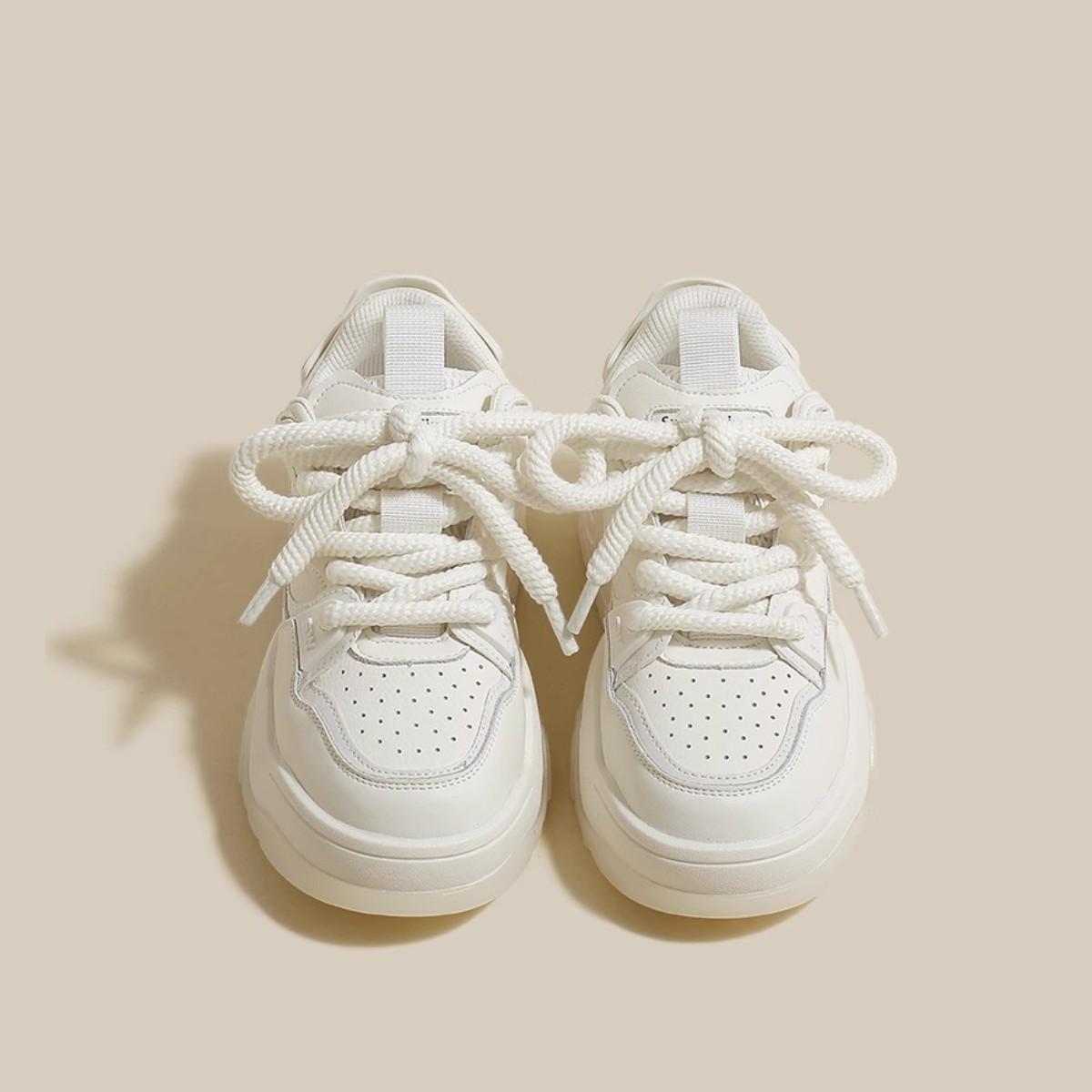 

Кроссовки для сноуборда на толстой подошве с новой подошвой в стиле колледжа и шнурками из толстой пеньковой веревки. Универсальные повседневные легкие спортивные кроссовки для сноуборда. 35