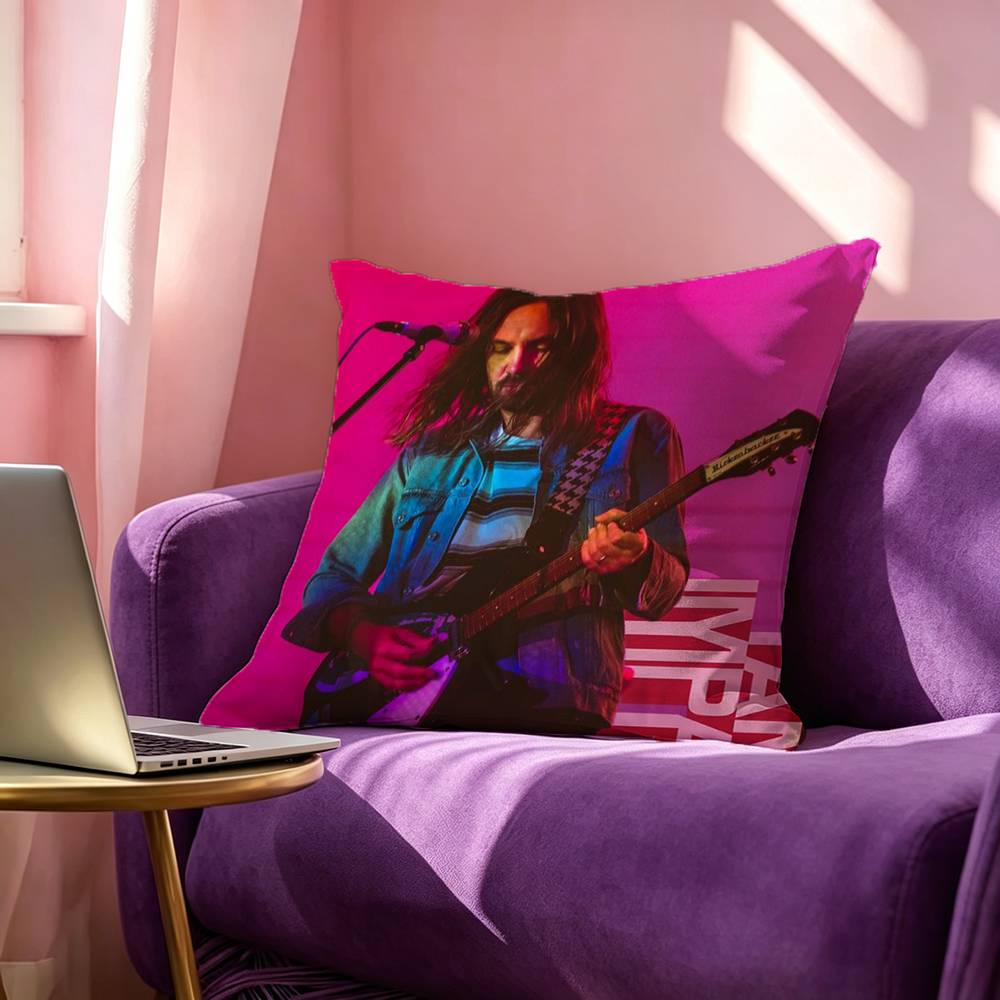 TTame Impala Psychedelic Pillow Case Square DoubleSided Sofa Cushion Cover Bedroom Bedside Pillow