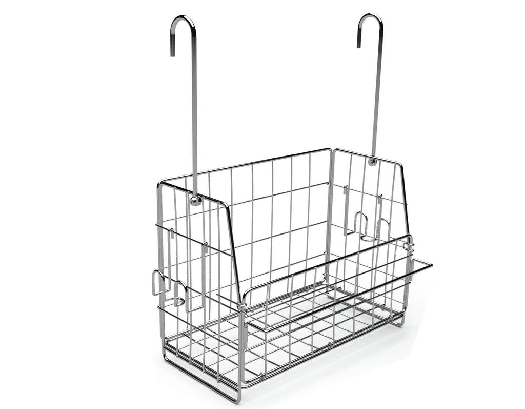 Hanging Bathroom Rack, Stainless Steel Bathroom Basket, Shampoo Rack, Bath Rack, Bath Basket, Hanging Bathroom Rack, Large Capacity, Durable, 2914cm