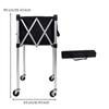 Ball Storage Cart Foldable Folding Athletic Gear Organizer