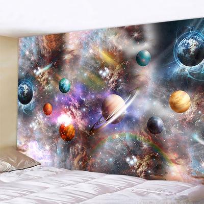 Kosmos Raum Psychedelic Planet Tapisserie Wandbehang Hintergrund Stoff Wand Dekor Wandteppich Schlafzimmer Zimmer Schlafsaal Home Decor